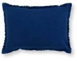 vtwonen Sierkussen - Kussen voor de Woonkamer - Donkerblauw - 50x70cm