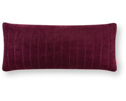vtwonen Sierkussen Quilted - Kussen voor de Woonkamer - Burgundy - 30x70cm