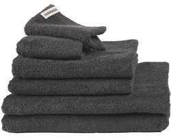 Vtwonen - Soft Embrace - Badhanddoek - 50x100 cm - Antraciet