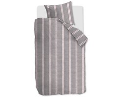 Vtwonen Stip and Stripe dekbedovertrek - Eenpersoons - 140x200/220 cm - Blush