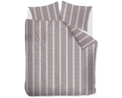 Vtwonen Stip and Stripe dekbedovertrek - Tweepersoons - 200x200/220 cm - Blush
