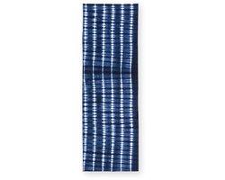 vtwonen - Tafelloper Tie-Dye - Tafellaken Rechthoekig - Blauw, Wit - 60x180cm