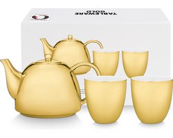 vtwonen Theeset - set van 3 - Klein - Goud