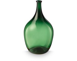 vtwonen Vaas - Bloemenvaas van Glas - Groen - 31x52.2cm