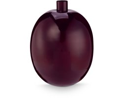 vtwonen Vaas - Bloemenvaas van Metaal - Burgundy - 27x35cm