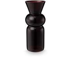 vtwonen - Vaas Cilinder - Glas - Bruin - 13x32 cm