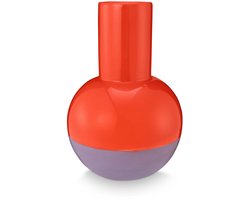 vtwonen Vaas - Decoratie - Bloemenvaas van Keramiek - Rood - 21cm