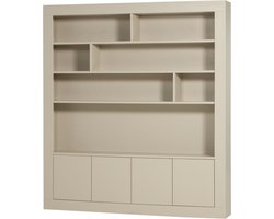 vtwonen Wallcover Wandkast - Grenen Hout - Dust/Grijs - 229x210x31