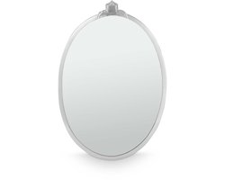 vtwonen Wandspiegel Wanddecoratie - Spiegel Ovaal - Zilver - 56x35cm