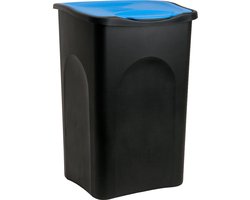 Vuilnisbak - 50L - 56x37x39cm - Zwart Blauw