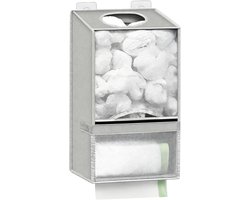 Vuilniszak Dispenser - Rolhouder Keuken - Keuken Opruimen - Wandmontage Ontwerp - 43 x 15 cm - Grijs
