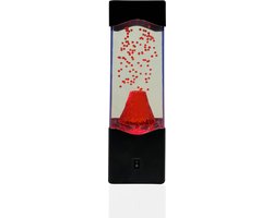 Vulkaan Lamp - Lavalamp - Sfeerverlichting - Volcano Lamp - Kerstmis Cadeau Tip - 23 cm - Draadloos - Zwart