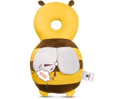 Vulpes Goods® BabyCare - Baby Hoofdbeschermer - Baby Valkussen - Baby Veiligheidskussen - Valrugzak - 3D Ademend - Veilig leren lopen - Bij