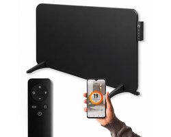 Vultec M750B Infrarood Verwarming - Infrarood Paneel - Wandmontage & Staand - Met WiFi Thermostaat - 750W Elektrische Kachel - Zwart