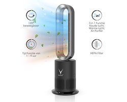 Vuolt® Luchtreiniger - Luchtreinigers - Air Purifier - Met Hepa Filter - Torenventilator - 3 in 1