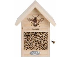 Vurenhouten bijenhotel 23 cm - Hotel/huisje voor insecten - Bijenhuis/wespenhotel