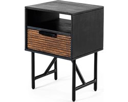 Vurna - Vurna Metro nachkastje 1 lade bruin/zwart