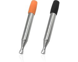 Vuurkorf Accessoires - Vuurstarter Set - Kampvuur Maken - Telescopisch Design - 2 Stuks 50 cm - Zwart Oranje