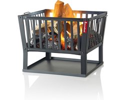 Vuurkorf buiten - gelakt staal - 62x62x49cm