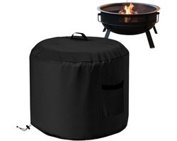 Vuurkorf Hoes - Beschermhoes Buiten - Terras Beschermen - Waterdicht Oxford Stof - 38x38x45cm of 45x45x73cm - Zwart