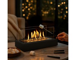 Vuurkorf – Tafelhaard & Terrashaard – Binnen & Buiten – Veilig & Stijlvol Design – Bio Ethanol