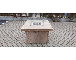 Vuurtafel Tree gebruikt steigerhout