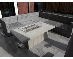 Vuurtafel Tree Grey wash 80x150x50