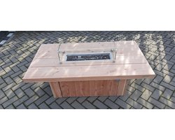 Vuurtafel Tree Terrasverwarmer Douglas hout 80x150x50cm