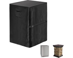 Vuurtafelhoes 55 x 55 x 58 cm - vierkante beschermhoes voor vuurkorf of lage vuurtafel - zwart Oxford doek - voor terras
