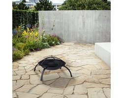 Vuurton - Tuinoven - 84 x 84 x 42 cm - 3,55 kg - Zwart - Met draagtas