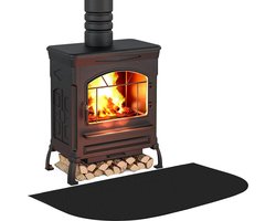 Vuurvaste Mat Openhaard - Glasvezel Haardvloer Bord - Vonken Beschermingsplaat voor Kachel - Vuurvaste Vloer Beschermmat voor Openhaarden - Vloerplaat ter Bescherming van de Vloer tegen Vonken
