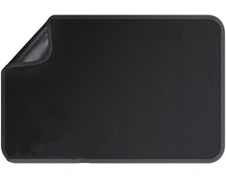 Vuurvaste onderlegger - Hittebestendige mat - 60*40cm - Zwart - Hittebeschermingsmat - Antislipglasvezel-siliconen brandwerende mat - Voor tafelblad, luchtfriteuse, magnetron, keukenwerkblad - Draagbare matten - Dikke aanrechtbeschermer