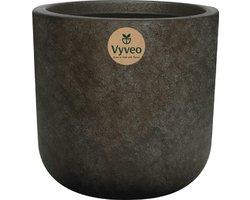 Vyveo - Bloempot Orena - 36x35 - Goud metallic - Bloempot voor binnen en buiten - Lichtgewicht - Breukbestendig - Vorstbestendig - UV-bestendig
