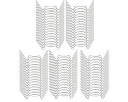 W draadklemmen voor glastuinen - 125 stuks - broeikasclips voor glas - RVS - W clips - glasklemmen - Broeikas Glasklemmen - voor broeikasaccessoires - broeikasbevestiging - 1.2mm