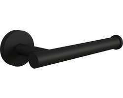 Waal® WC rolhouder - Toiletrolhouder - Mat Zwart - RVS - Wandmontage