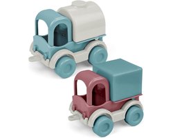 Wader RePlay Kid Cars - Tankwagen & Vrachtwagen set - Duurzaam Speelgoed - Peuter Speelgoed - Kinderspeelgoed 1 Jaar