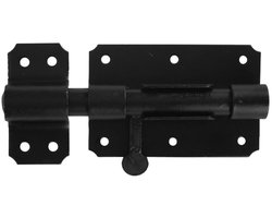 Waelbers Poortbeslag - Grendel Zwaar - Schuifgrendel - 100mm - Zwart