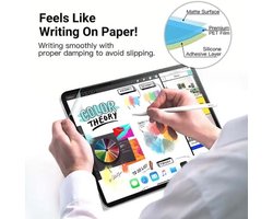 WAEYZ - Paper Feel Screen Protector geschikt voor iPad Air 11'' ( 2020-2022 ) - Geschikt voor Tekenen op Ipad - Voelt aan als Papier - Paper feel - Voelt als Papier Screenprotector Beschermlaag