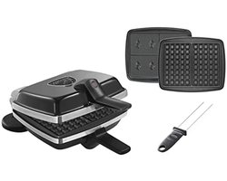 Wafelijzer met verwisselbare platen voor heerlijke wafels en meer