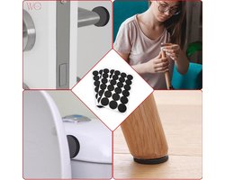 Waledano® Zelfklevende Antislip Pads - 30 Stuks - Pads - Tafel - Stoel - Bank - Zelfklevende Meubel Onderzetters - Anti Kras Vilt - Vloer Beschermers - Rubber Stoel Beschermer - Anti-slip stoelpoot - Plakvilt - Tafel Onderzetter - Stickers -Beschermv