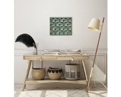 Wall ART Kit | Unieke Handgemaakte Muurdecoratie | Creatieve DIY Wandpanelen | Modern Reliëf Kunst | Duurzame Huisdecoratie | Double Design | 255x312x30 mm | Recycled karton | Paper Lovers | Papermaché