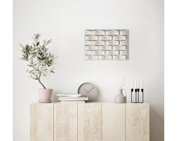 Wall ART Kit | Unieke Handgemaakte Muurdecoratie | Creatieve DIY Wandpanelen | Modern Reliëf Kunst | Duurzame Huisdecoratie | Rectangle Design | 255x345x30mm | Recycled Karton | Paper Lovers | Papermaché