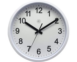 Wall clock - 25,5 cm - Plastic - 'Robust'