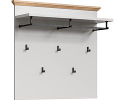 Wall Organizer - Wandhouder - Wandplank - Wandmeubel - Wandopberger - Hangpaneel - Lichtgrijs/Artisan Eiken - 91x82x27cm