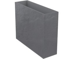 Wall wall Loft XL Volcania 63 L - Artificial stone decor - Double walled - Water storage zone - 99 x 29 x 78 cm - Pebble grey