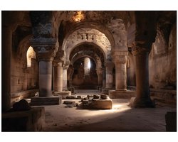 WALLARENA - Behang 150x105 cm - Fotobehang - Vliesbehang - Architectuur Motiv - Naar de slaapkamer, woonkamer - Op de Flizelin