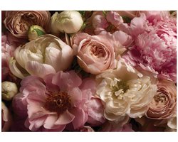 WALLARENA - Behang 200x140 cm - Fotobehang - Vliesbehang - Bloemen motif - Voor de slaapkamer van de salon - Op Flizelinie