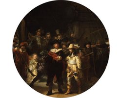 WallArt Behangcirkel The Night Watch 142,5 cm