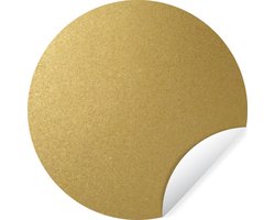 WallCircle - Muurstickers - Behangcirkel - Goud - Metaal - Luxe - Design - 80x80 cm - Muurcirkel - Zelfklevend - Ronde Behangsticker