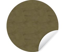 WallCircle - Muurstickers - Behangcirkel - Leer - Structuur - Dierenhuid - 100x100 cm - Muurcirkel - Zelfklevend - Ronde Behangsticker XXL